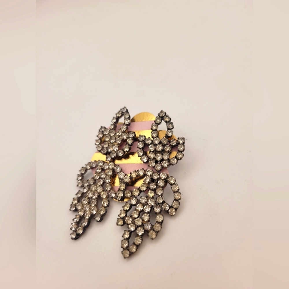 Vintage Rhinestone Dangle Earrings